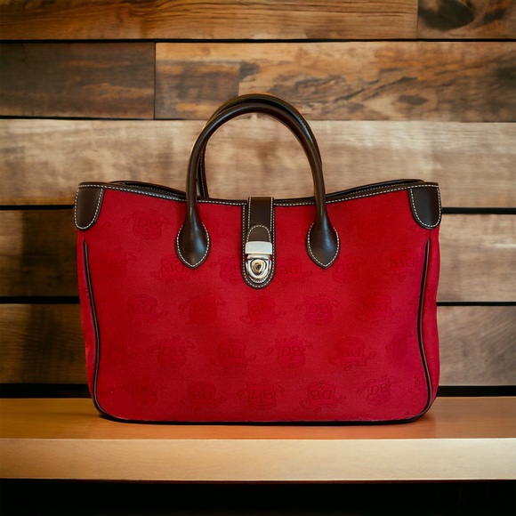 ‼️SOLD‼️ Dooney & Bourke Red and Brown Double Handles Strap & Accessories - Picture 16 of 16